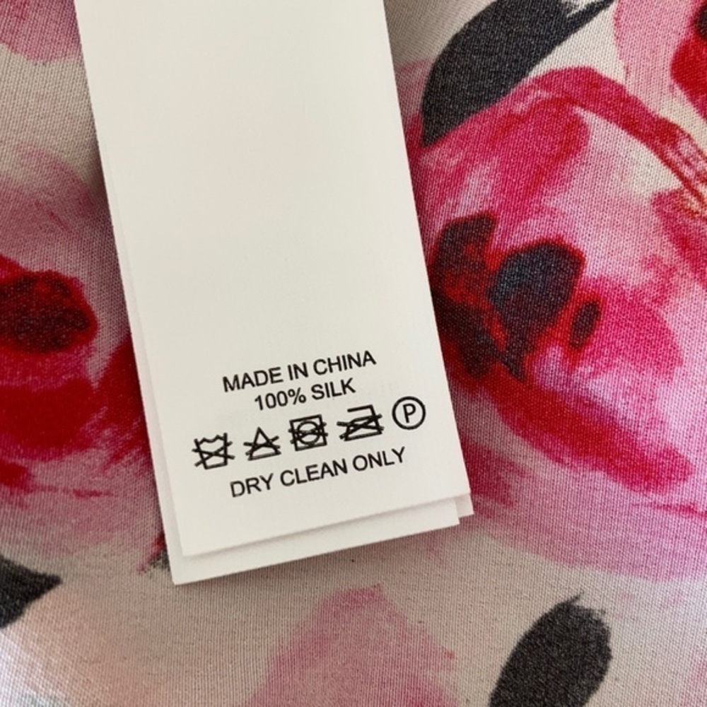 NWT Kate Spade Mini Rose Silk Dress 6 8 $348 - Picture 5 of 11